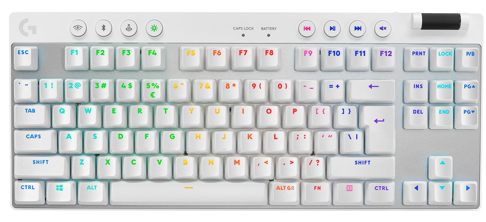 Клавиатура беспроводная игровая Logitech G Pro X TKL LightSpeed White (920-012148) - Фото 1