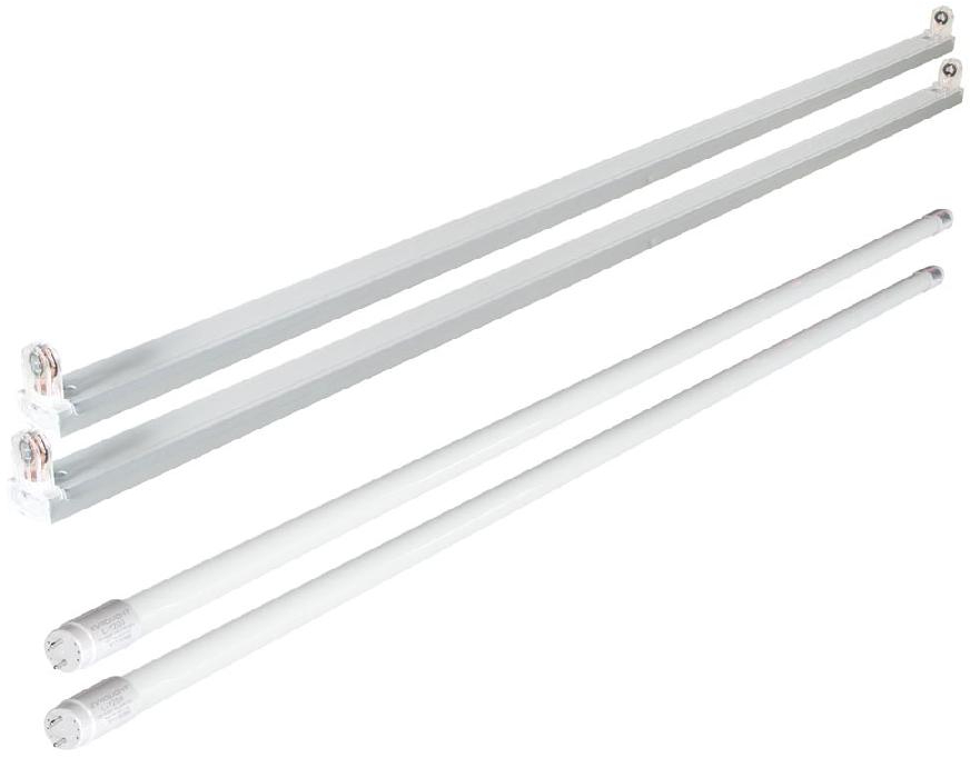 Светодиодный светильник EVROLIGHT балка B-1-1200 и LED-лампа Т8 EVROLIGHT 18 Вт 6400К 2 шт. (000058971) - Фото 1