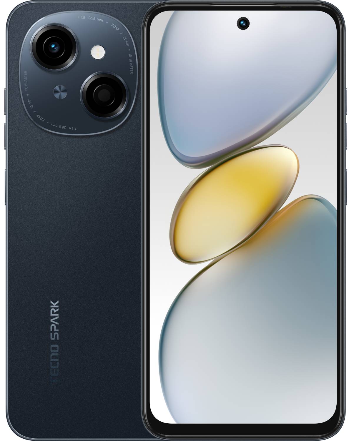 Смартфон Tecno Spark Go 1 3/128Gb Startrail Black - Фото 1