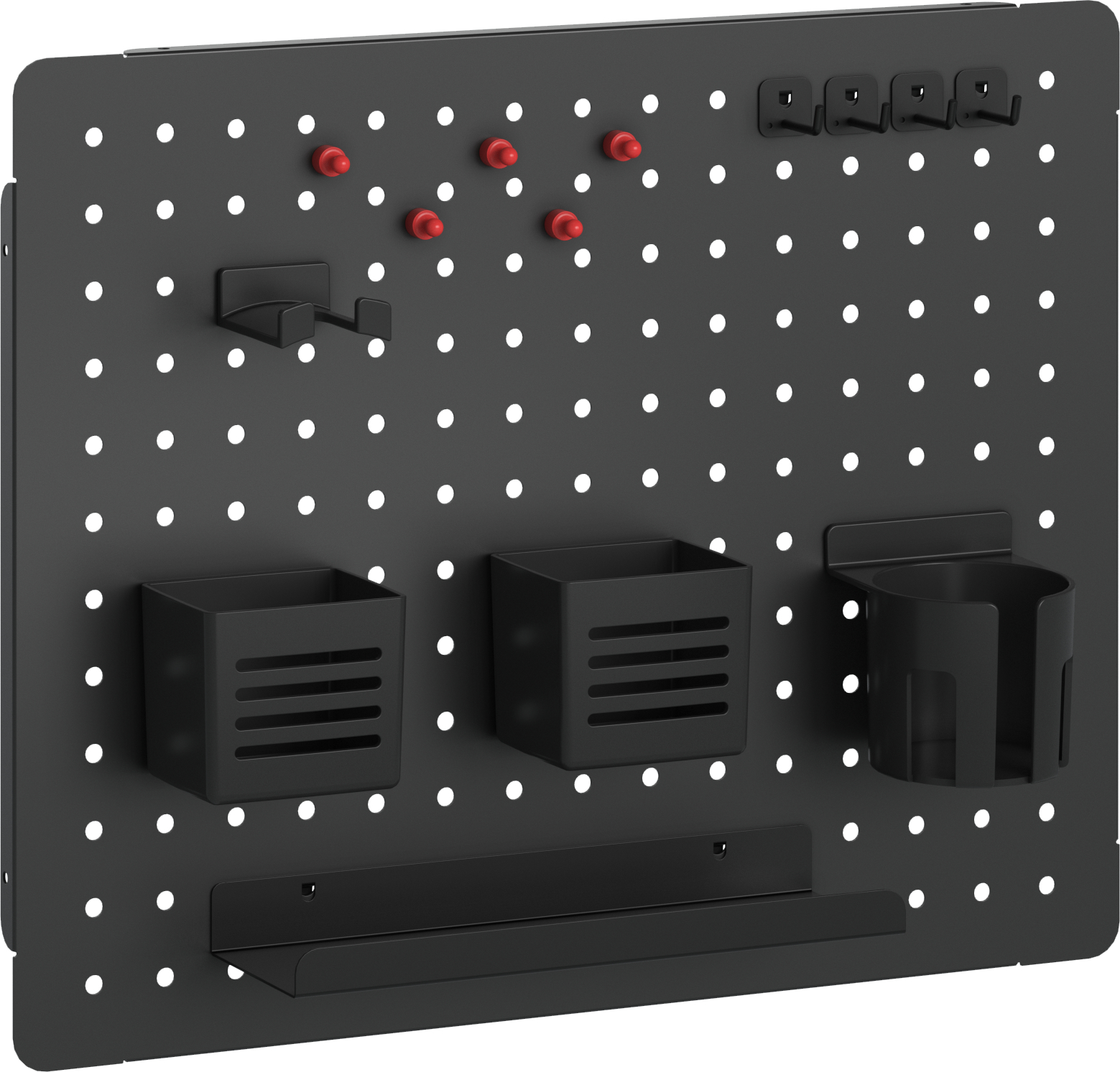 Настенная доска-органайзер OfficePro WO910B Black - Фото 1