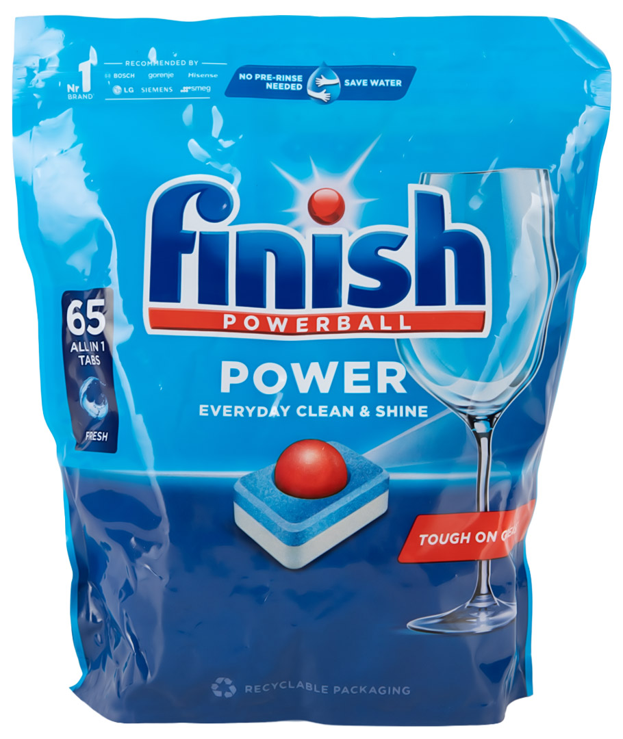 Набір для миття в посудомийній машині Finish ALL IN 1 MAX 65 таб