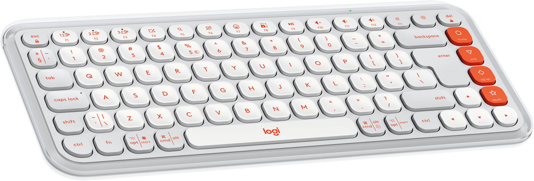 Клавиатура беспроводная Logitech POP Icon Keys Off White (920-013072) - Фото 1