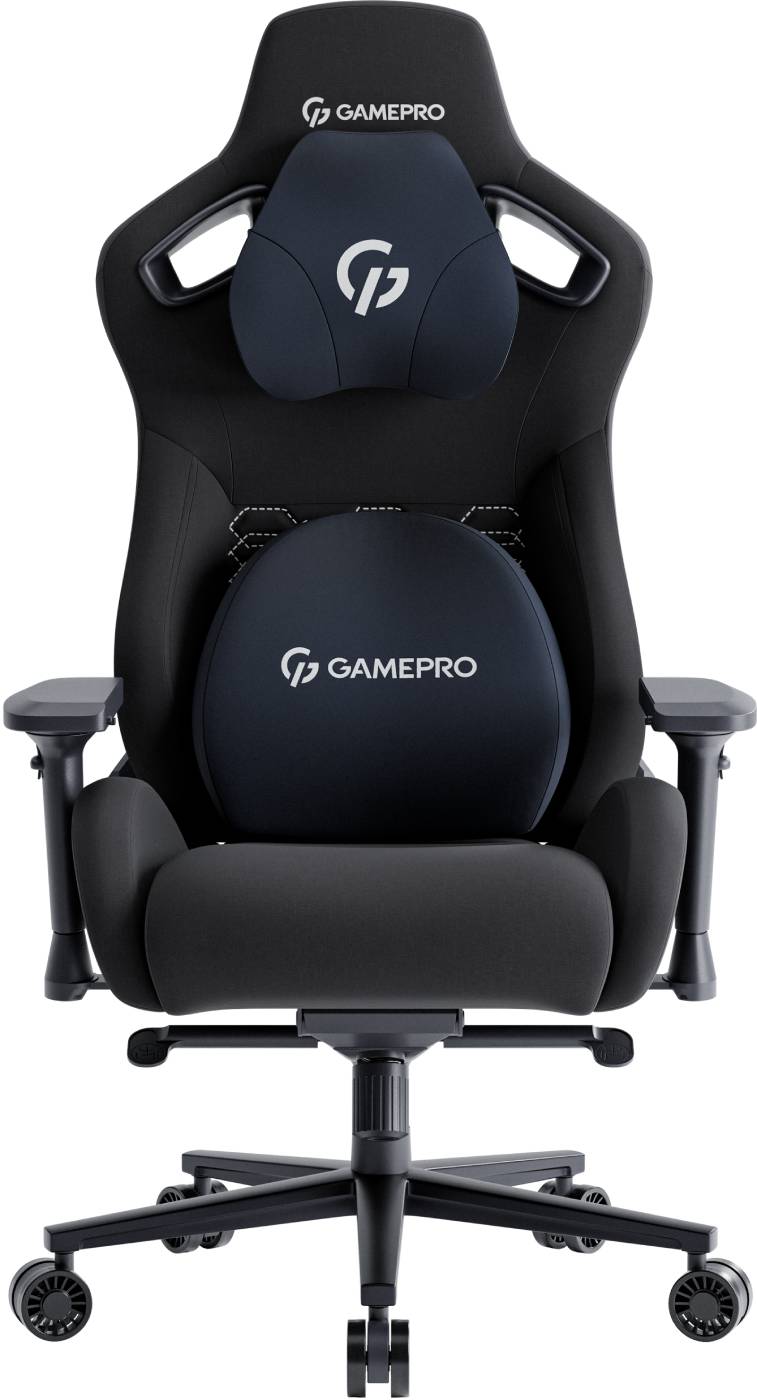 Кресло для геймеров GamePro Size XL Fabric Black (GC900B) - Фото 1