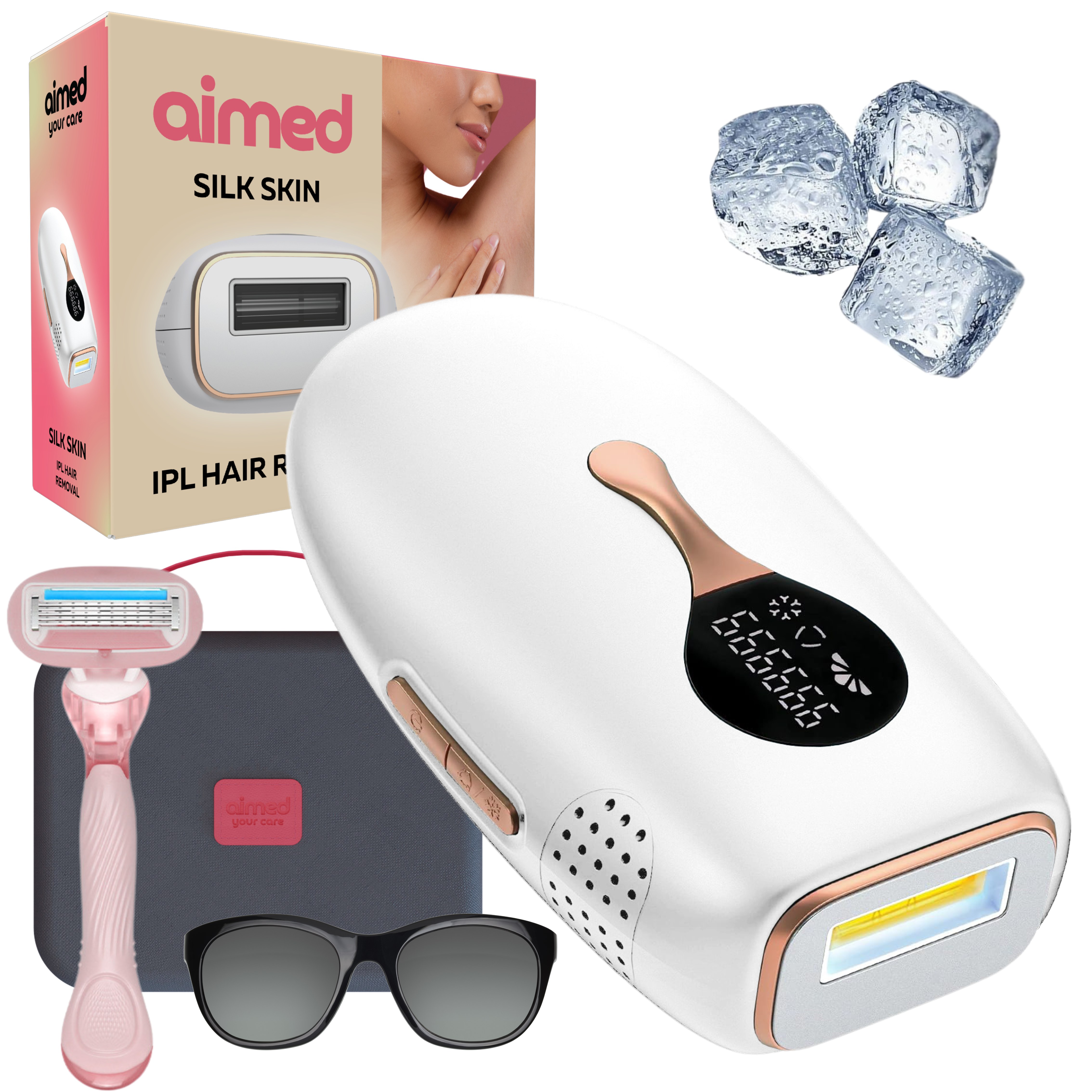Фотоэпилятор AIMED Silk Skin PRO Ice Cooling IPL Intensed Pulse Light (AI-SilkProWh) - Фото 1