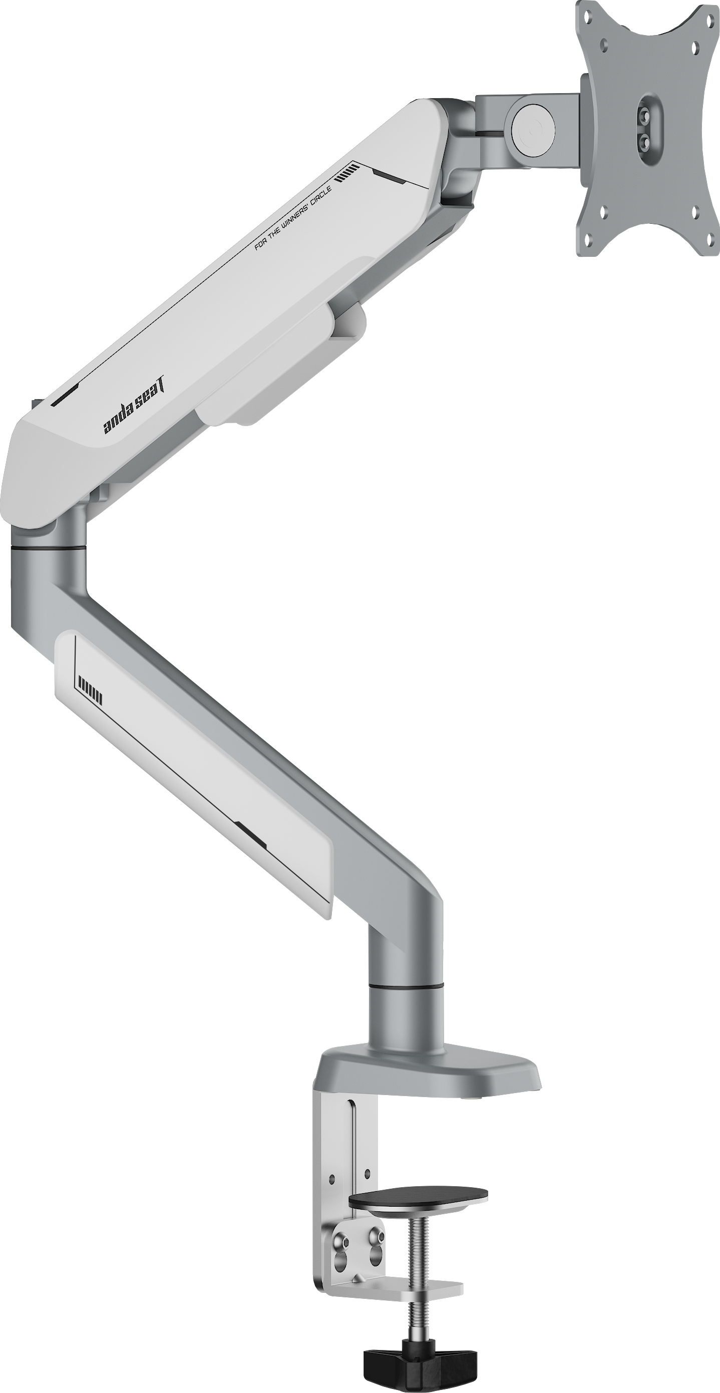 Крепление настольное Anda Seat Stealth PRO II White&Gray (AD-W-A9-1S-FW) - Фото 1