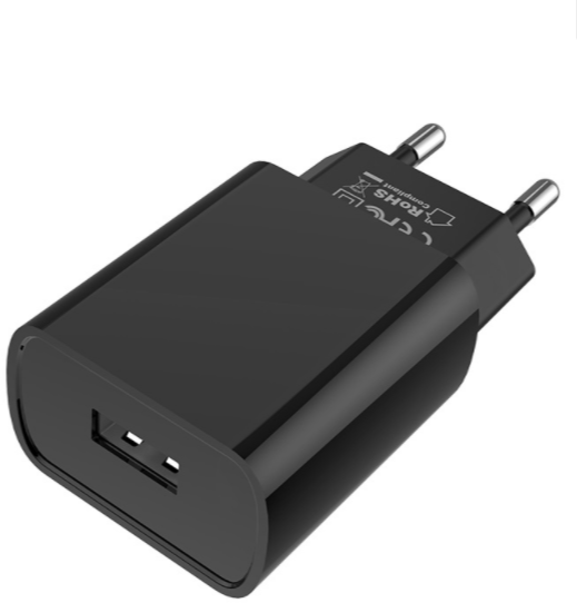 Сетевое зарядное устройство BOROFONE BA20A Sharp single port charger 10.5W Black (6931474702081) - Фото 1