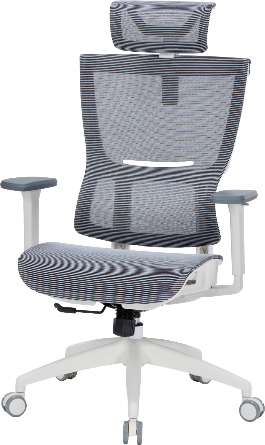 Кресло офисное OfficePro Elegant (OC660-W-LG-LG) White/Light Gray - Фото 1