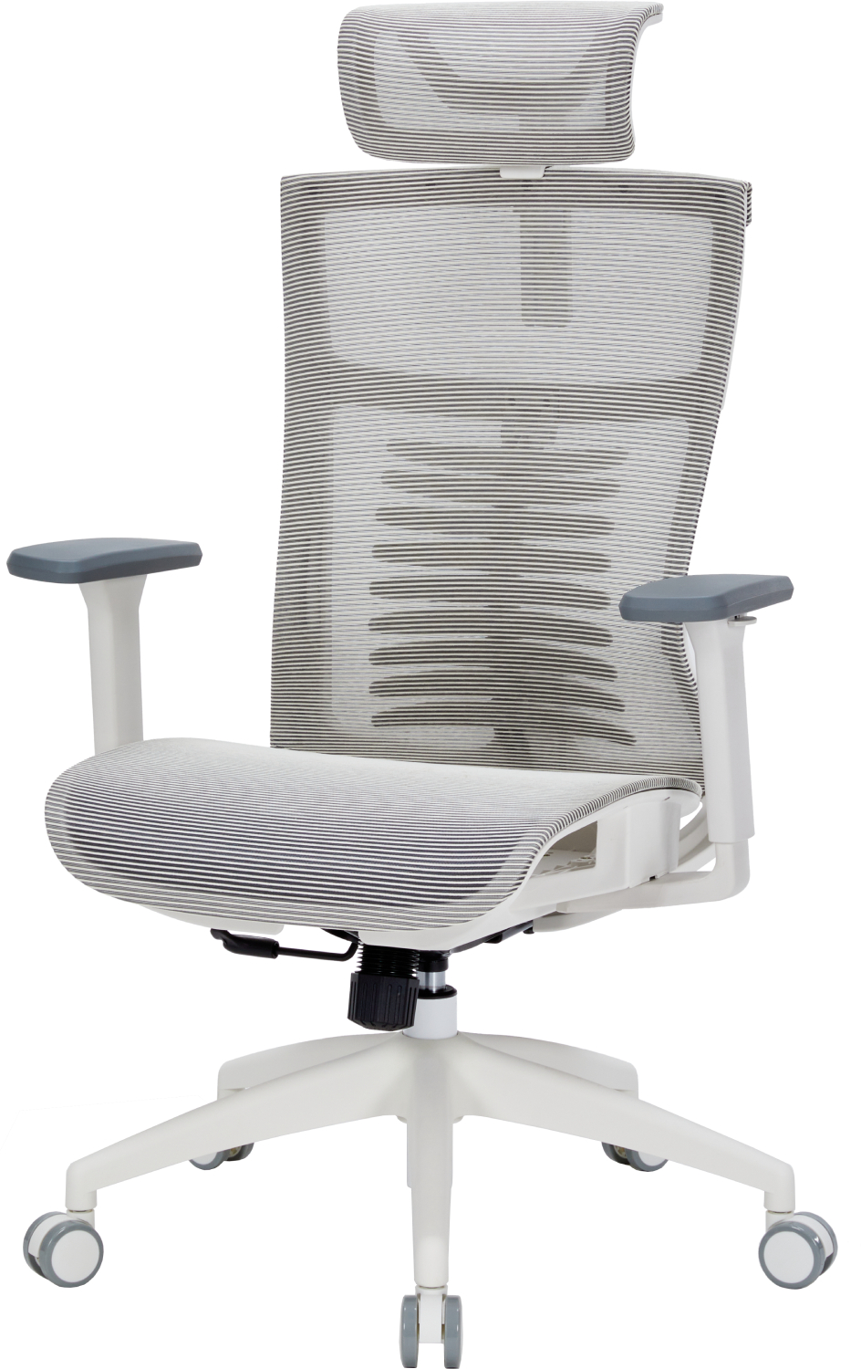 Кресло офисное OfficePro Balance (OC620-W-LG-LG) White/Dark Gray - Фото 1