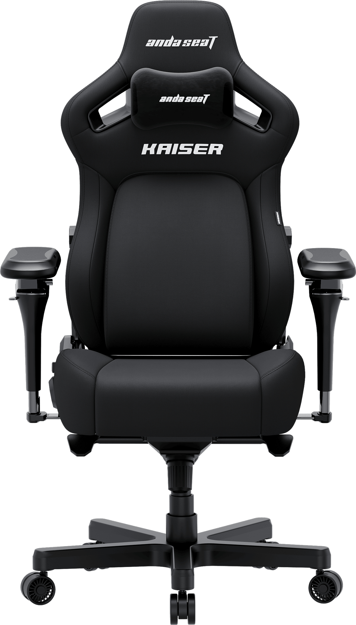 Кресло для геймеров Anda Seat Kaiser 4 V2 Size XL Black Fabric (AD12YDDC-XLL-20-B-CF-03) - Фото 1