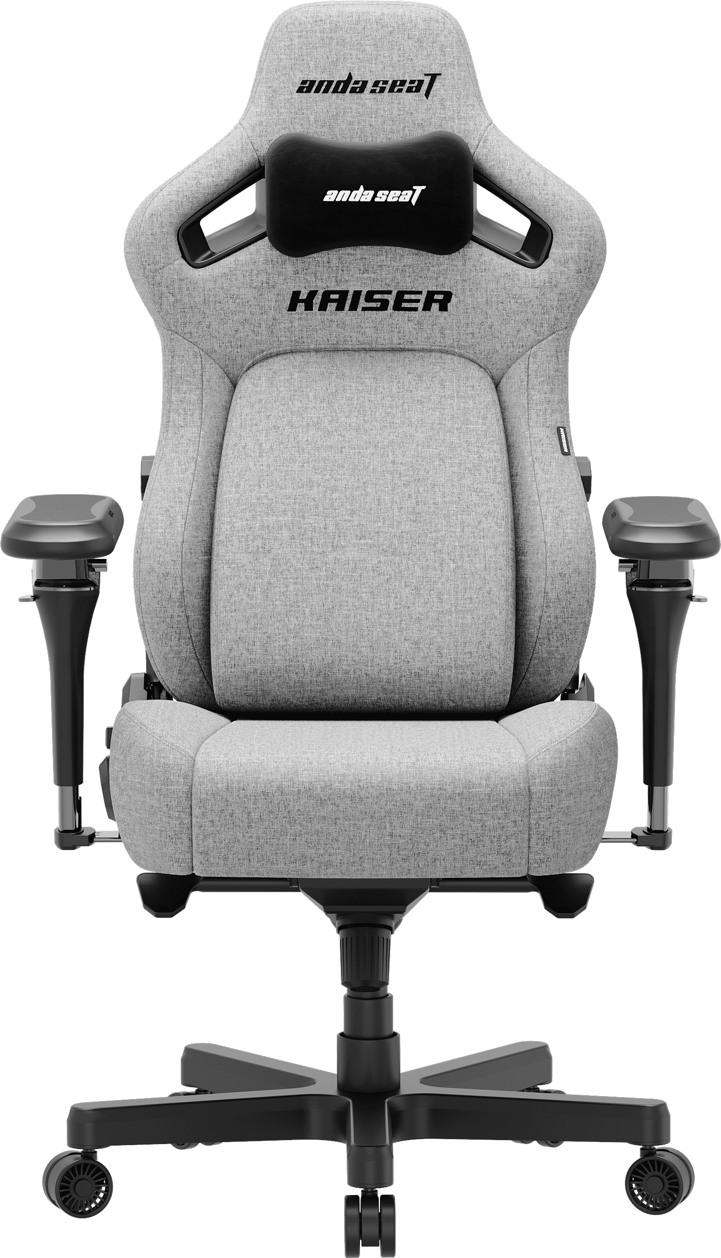 Кресло для геймеров Anda Seat Kaiser 4 V2 Size XL Gray Fabric (AD12YDDC-XLL-20-G-CF-03) - Фото 1