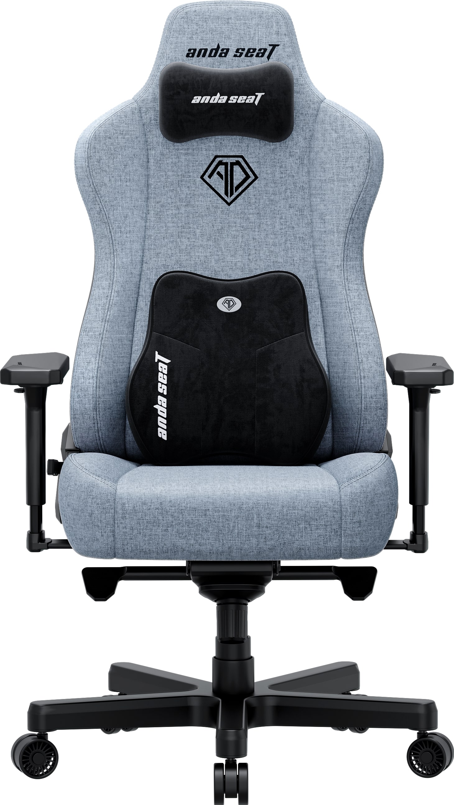 Крісло для геймерів Anda Seat Kaiser 3E XL Gray Blue Fabric (AD23YC-XL-09-T-CF-T01) - Фото 1