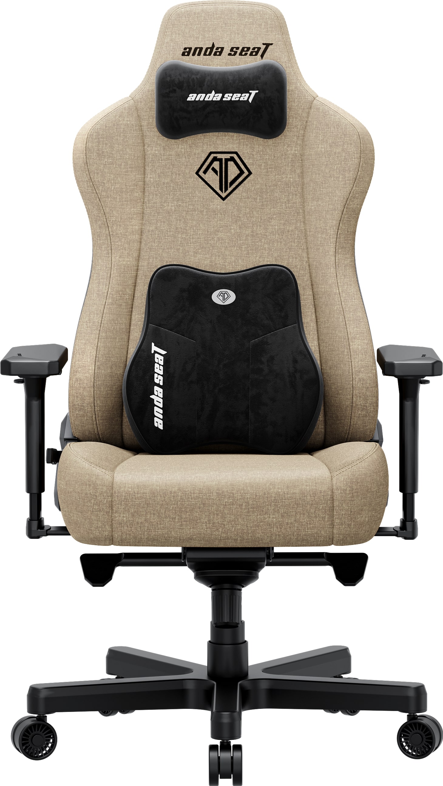 Кресло для геймеров Anda Seat Kaiser 3E XL Dark Beige Fabric (AD23YC-XL-09-H-CF-H01) - Фото 1