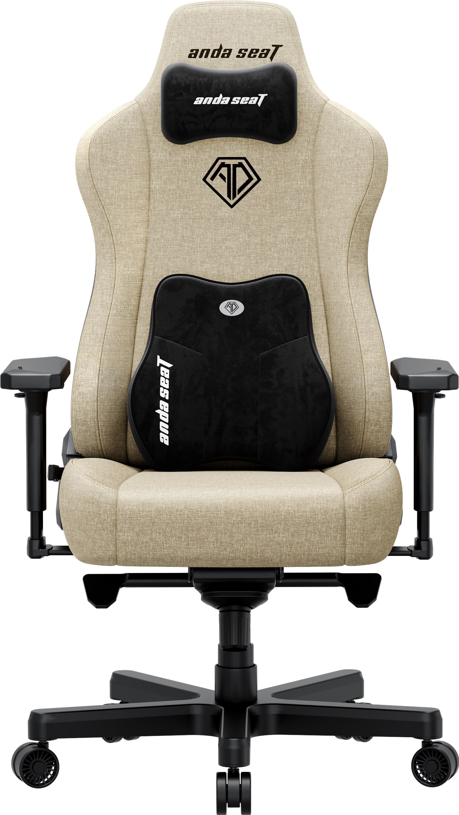 Крісло для геймерів Anda Seat Kaiser 3E XL Beige Fabric (AD23YC-XL-09-I-CF-I01) - Фото 1
