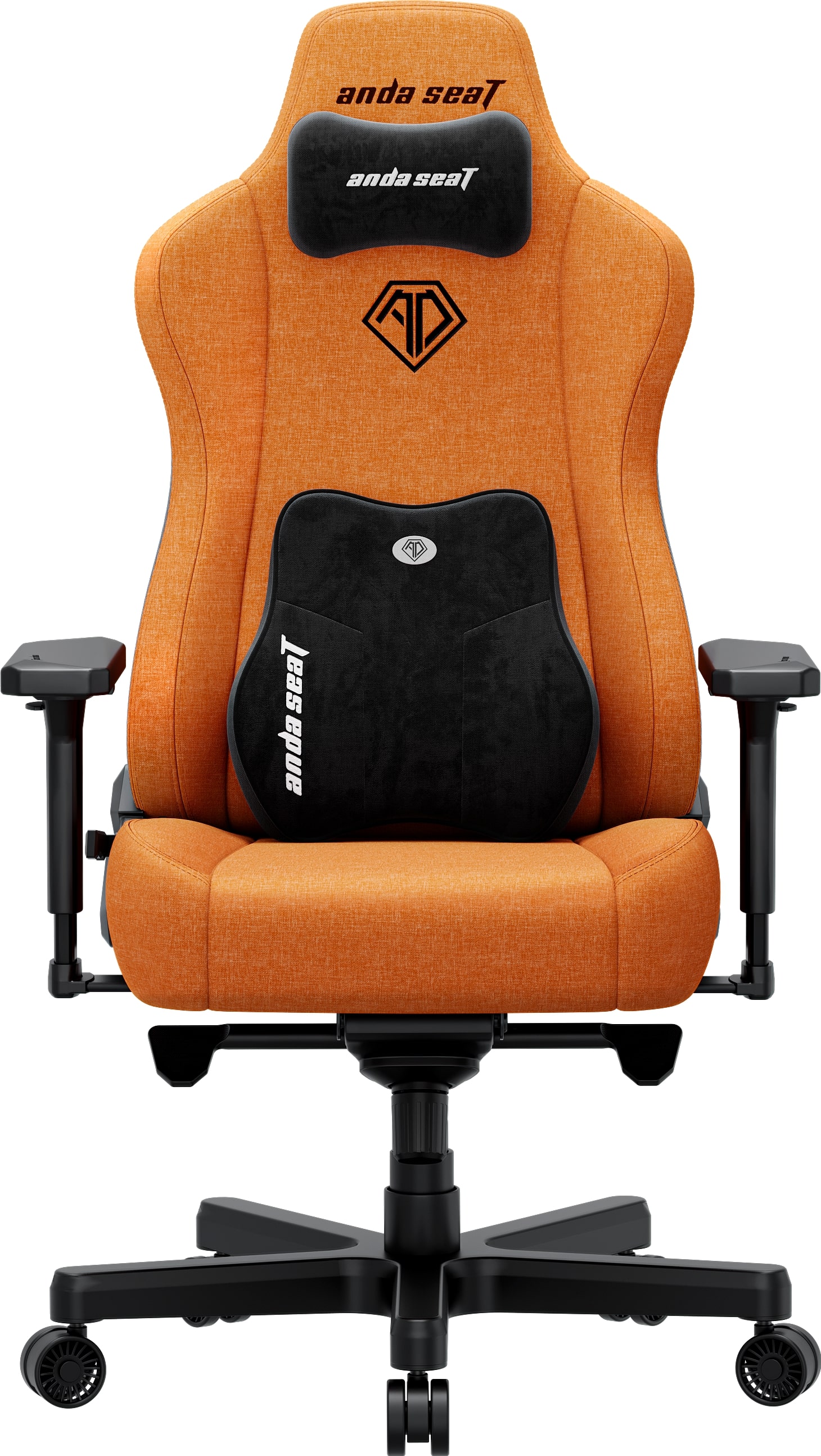 Кресло для геймеров Anda Seat Kaiser 3E XL Orange Fabric (AD23YC-XL-09-O-CF-O01) - Фото 1