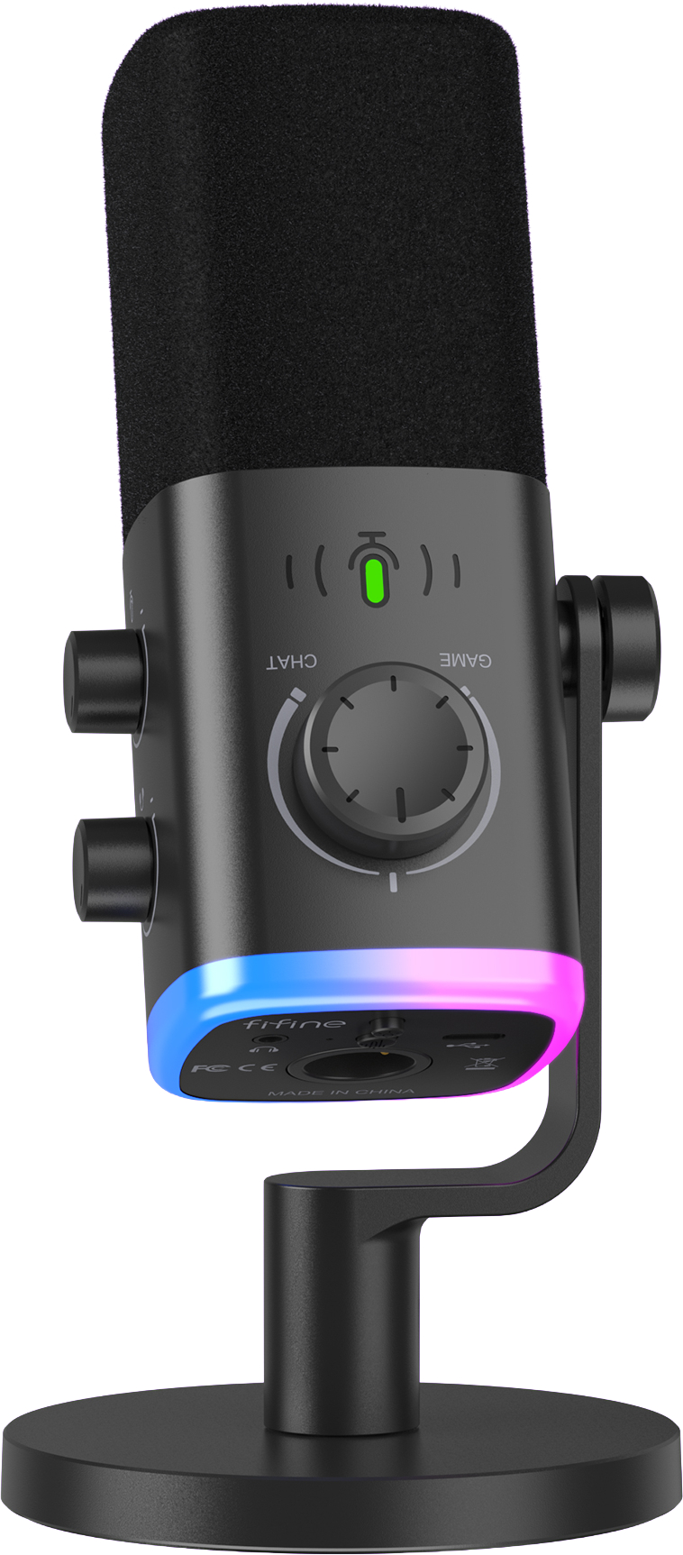 Микрофон вокальный проводной Fifine AM9 XLR/USB Black - Фото 1