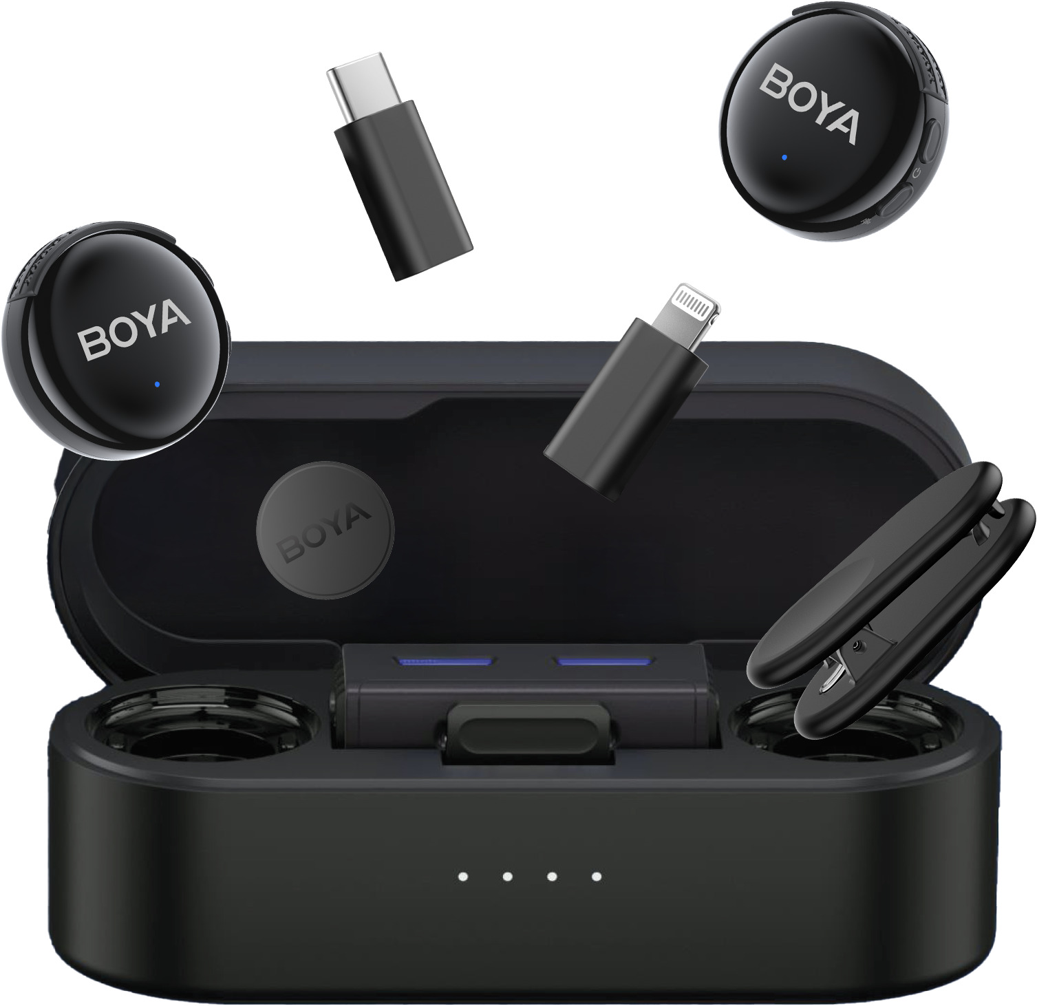 Мікрофон для смартфона Boya LINK 3-01 Type-C/TRS/Lightning Black - Фото 1