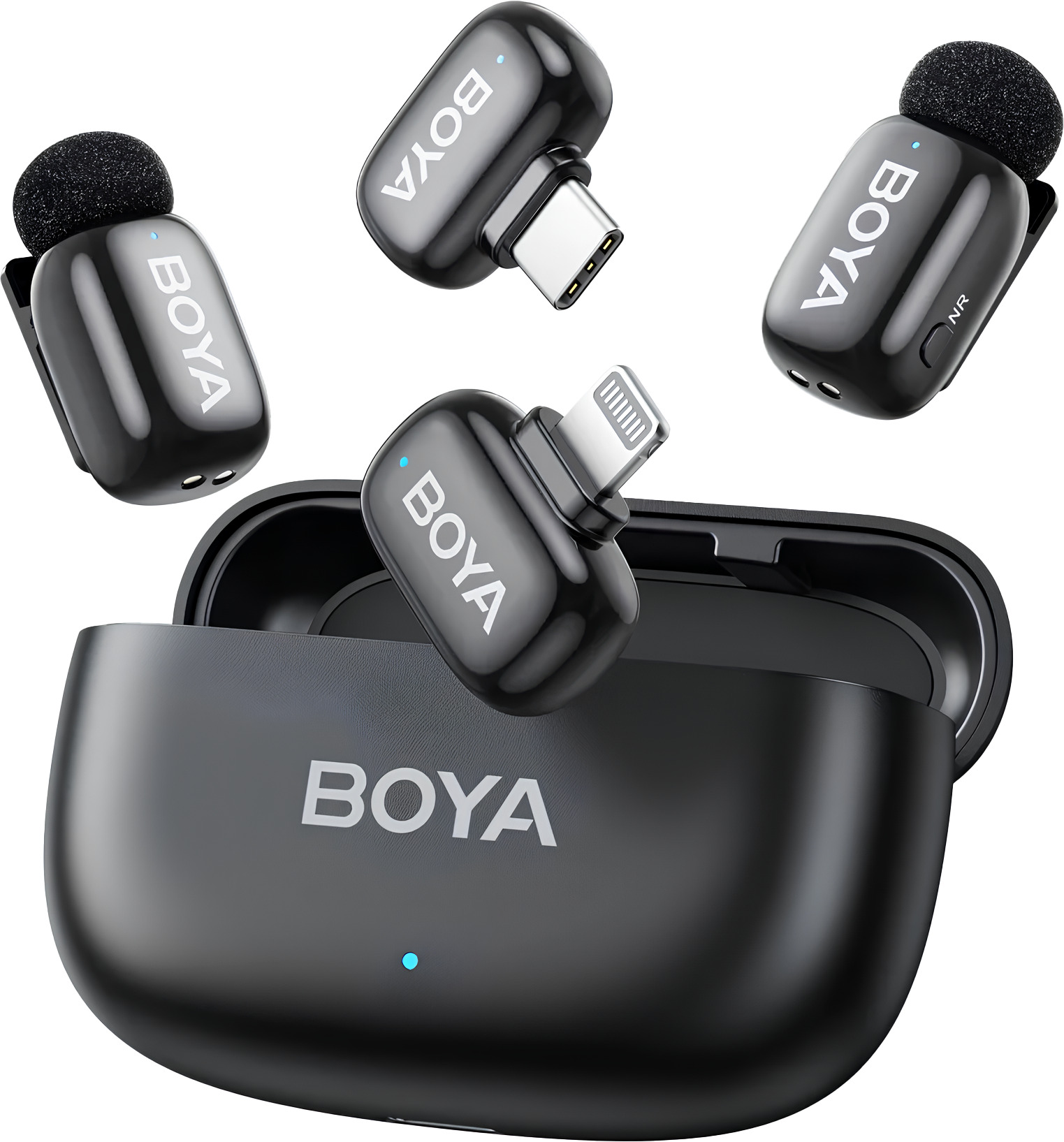 Мікрофон для смартфона Boya mini-12 Type-C/Lightning Black - Фото 1