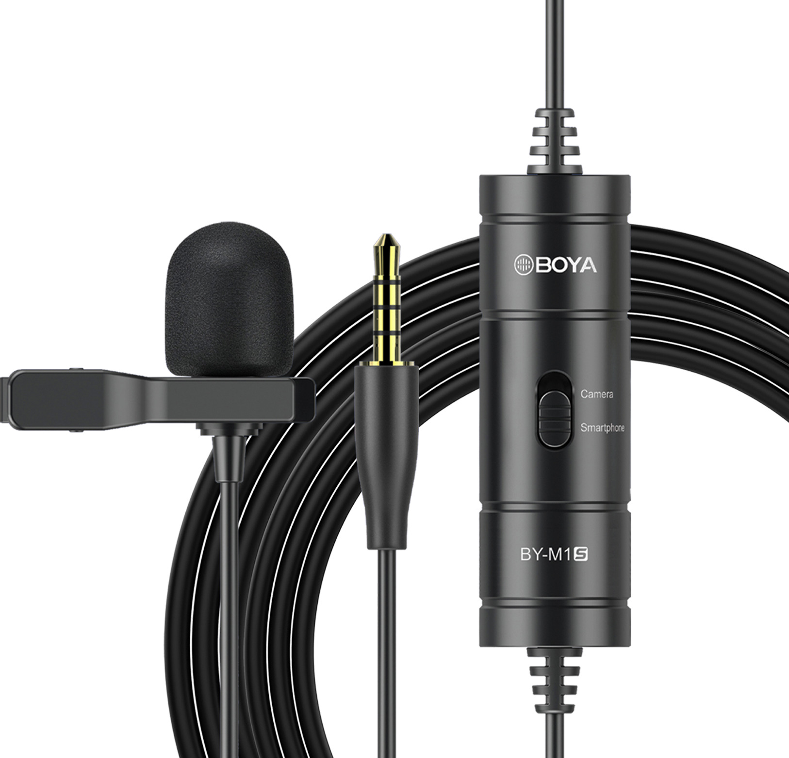 Мікрофон для смартфона Boya BY-M1S Black - Фото 1