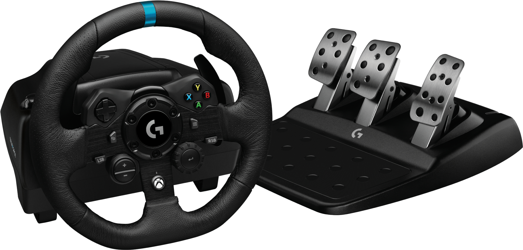 Купить Руль Logitech G923 Racing Wheel and Pedals for Xbox One and PC (941-000158) - Фото 1 Руль Logitech G923 Racing Wheel and Pedals for Xbox One and PC (941-000158) - Фото 1