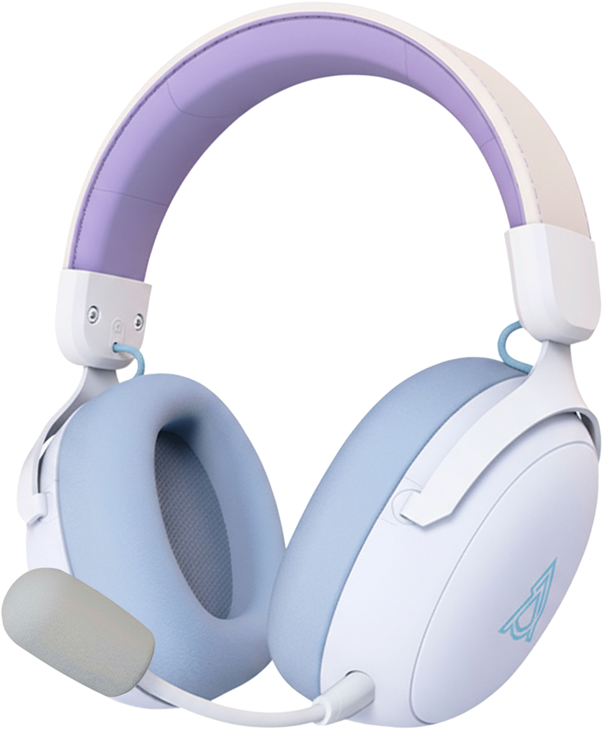 Гарнитура беспроводная игровая Ajazz AHM08 MAX 3-Mode White (AHM08-MAX-PWB) - Фото 1