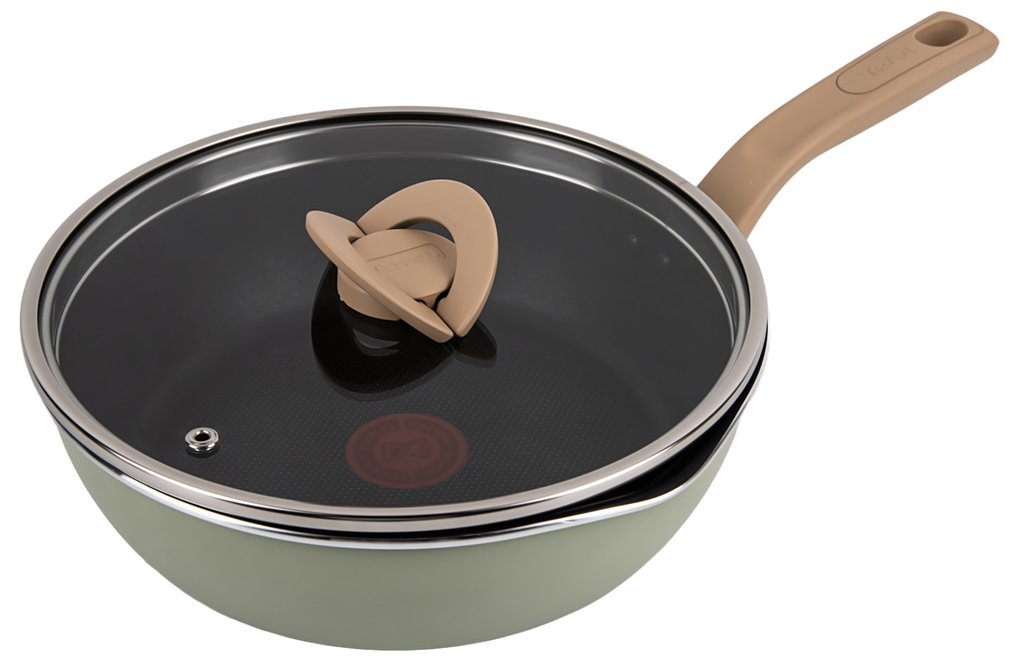 Сковорода универсальная Tefal G1748704 24 см (2,6 л), оливковая с кр - Фото 1