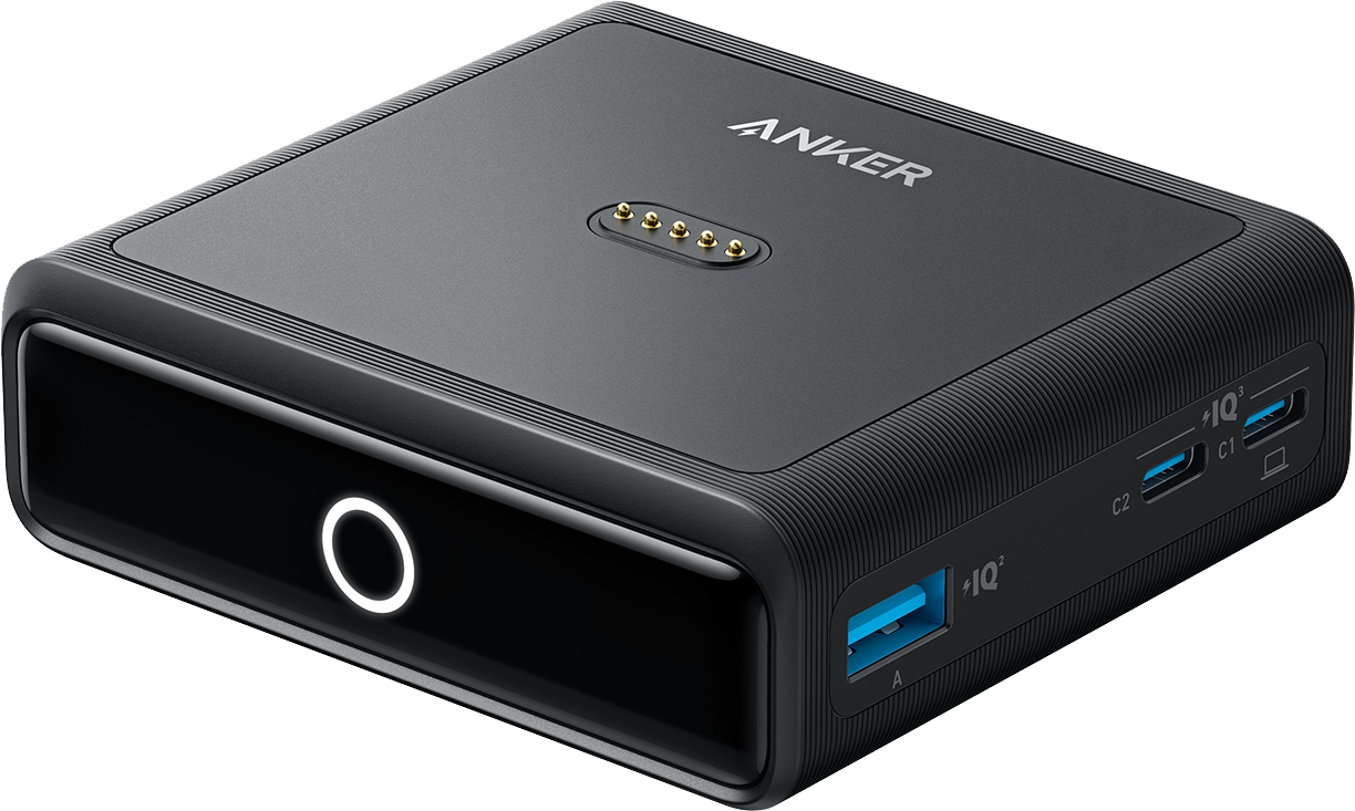 Мережевий зарядний пристрій Anker Charging Base for Anker Prime 100W, 2xUSB-C, 1xUSB-A, Pogo pin (A1902311) - Фото 1