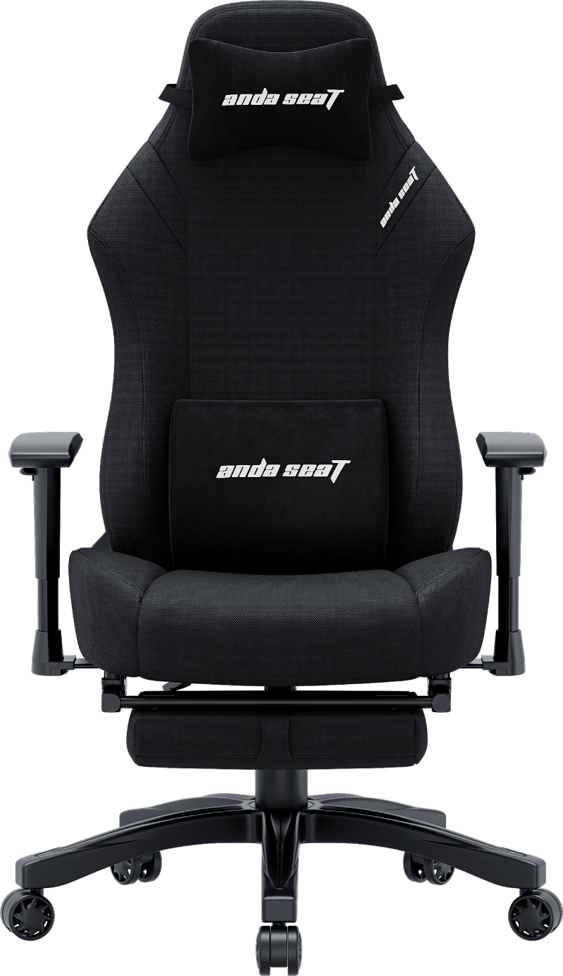 Кресло для геймеров Anda Seat Luna Pro Size L Black Fabric (AD18T-44-B-F) - Фото 1