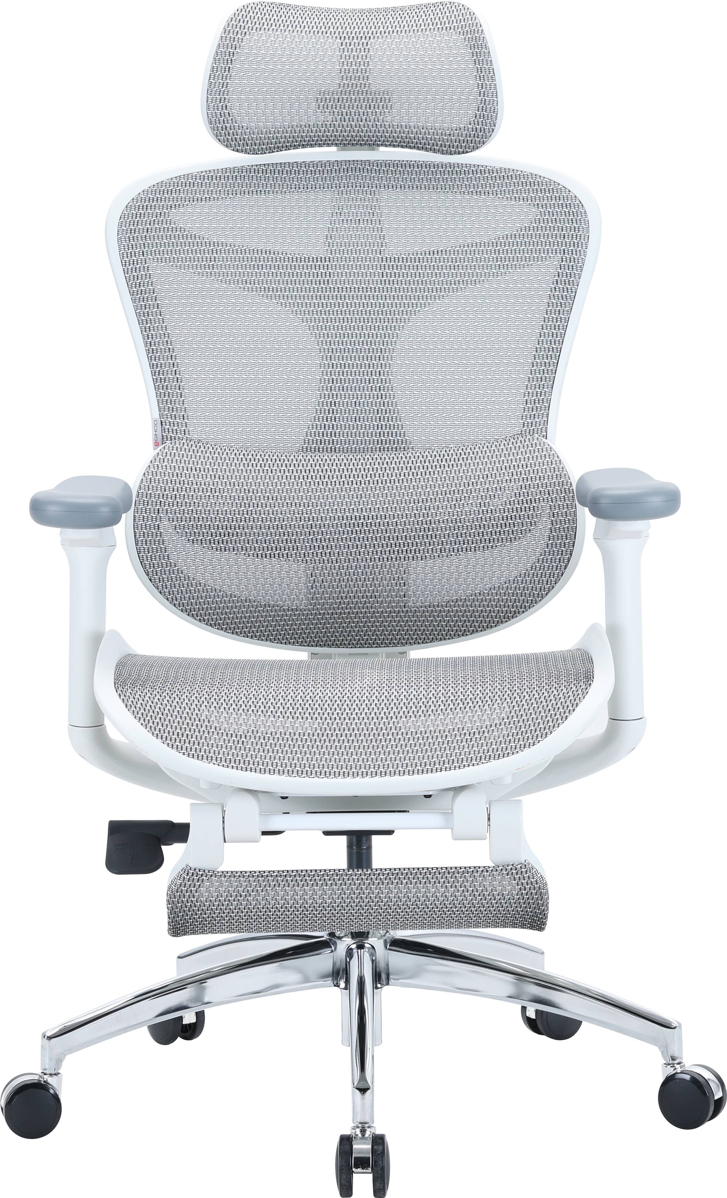 Крісло офісне Sihoo DORO C300L Mesh White with footrest (DORO-C300L-A3-102-JT) - Фото 1