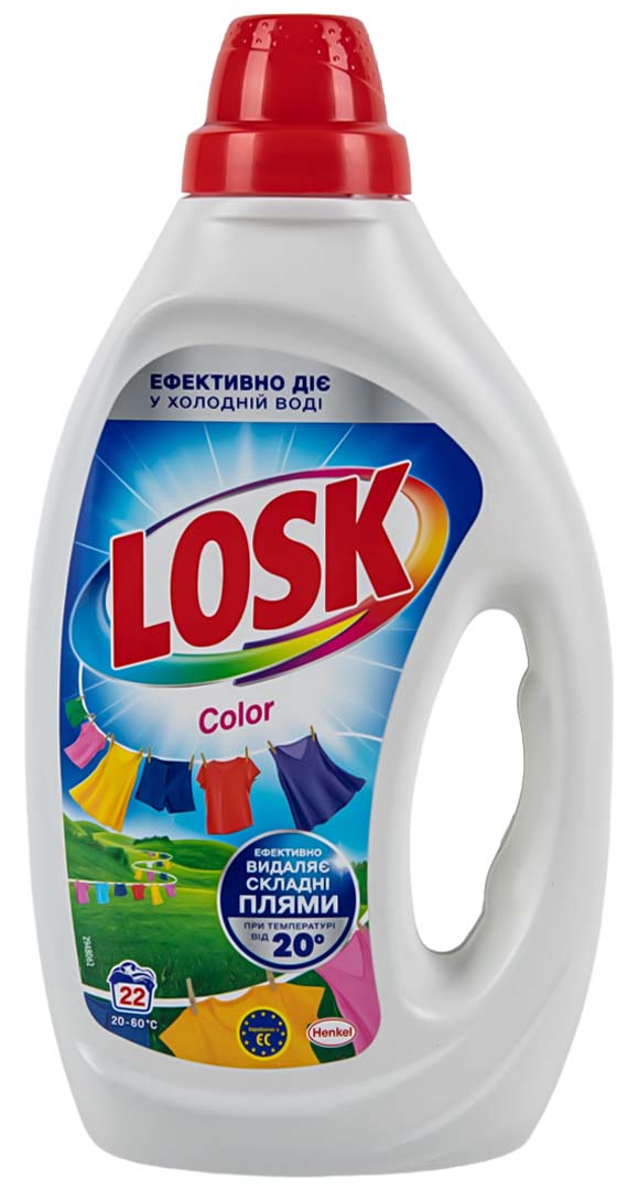 Купити Гель для прання Losk Колір 0.99л, 22 цикла - Фото 1 Гель для прання Losk Колір 0.99л, 22 цикла - Фото 1