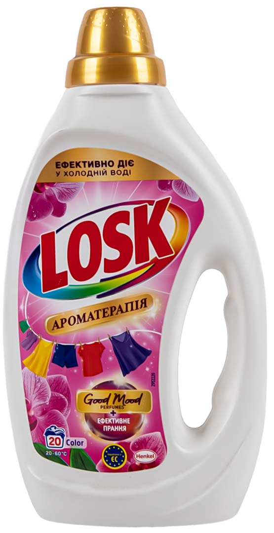 Купити Гель для прання Losk Ефірні масла та аромат Малазійської квітки 0.9л, 20 цикла - Фото 1 Гель для прання Losk Ефірні масла та аромат Малазійської квітки 0.9л, 20 цикла - Фото 1