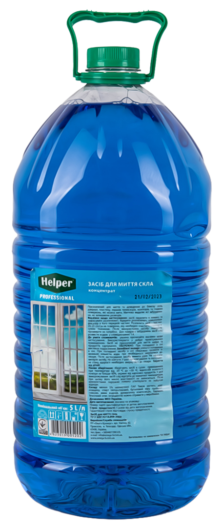 Засіб для чищення скла Helper 5л (4823019005202) - Фото 1