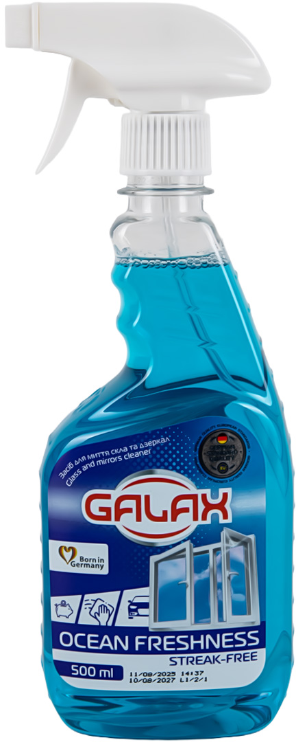 Засіб для чищення скла GALAX Океанська свіжість 500мл - Фото 1