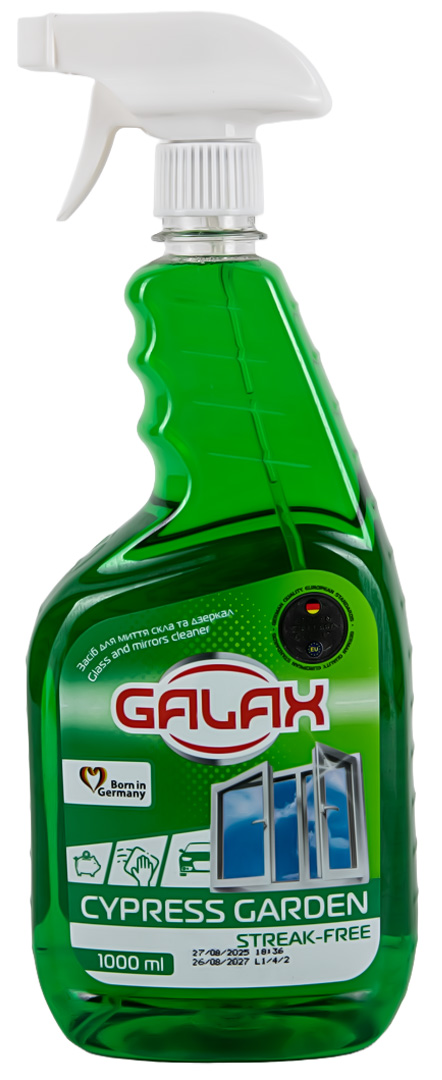 Засіб для чищення скла GALAX Кипарисовий сад 1000мл - Фото 1