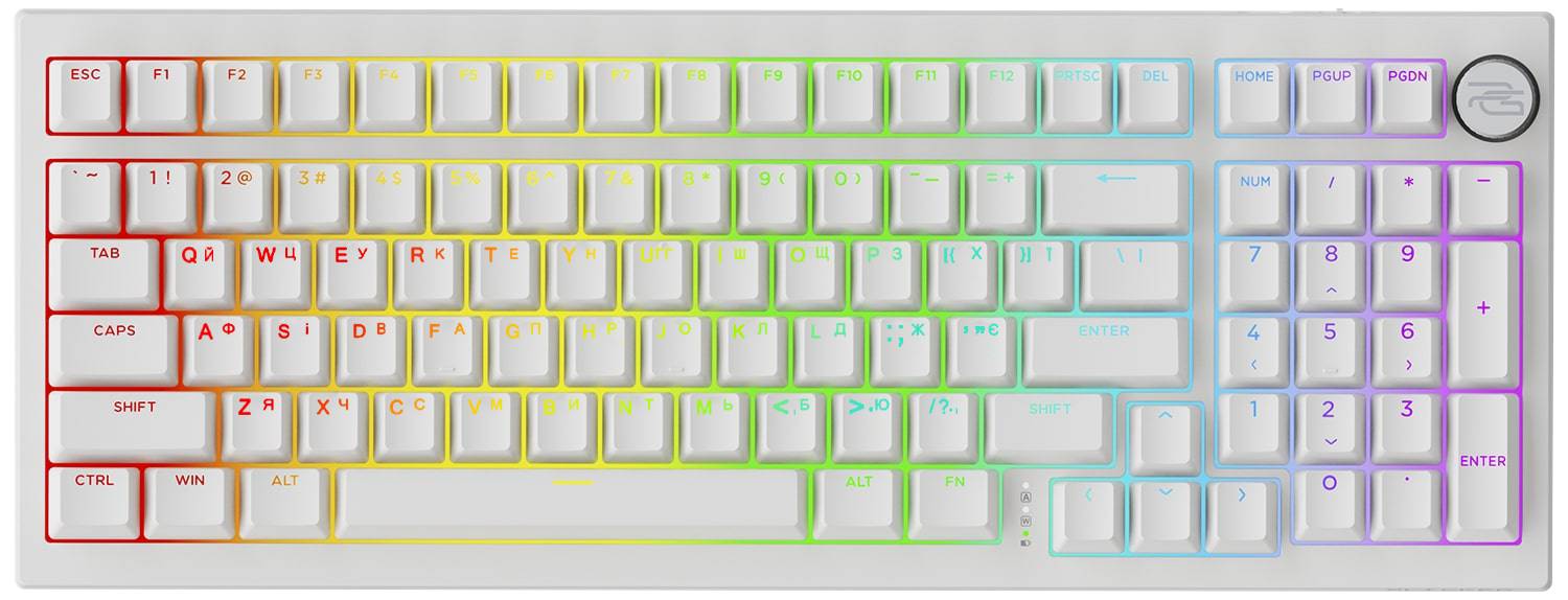 Клавіатура бездротова ігрова Proove Gaming Slicker Special Edition (Ukraine Layout) white (WKSLSE022402)