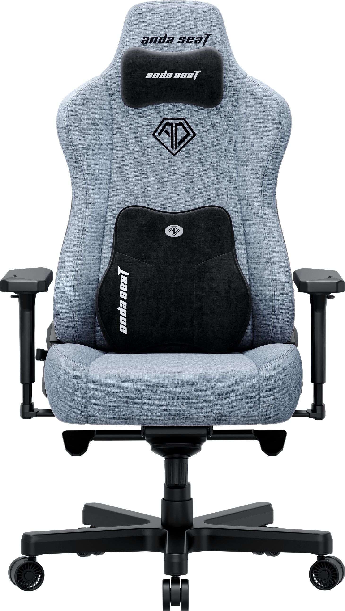 Крісло для геймерів Anda Seat Kaiser 3E XL Gray Blue Fabric (AD23YC-XL-09-T-CF-T01)