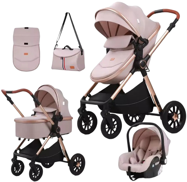 Коляска универсальная 2 в 1 Kidilo H2D (Khaki Beige) - Фото 1