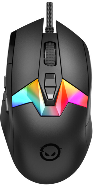 Мышь проводная игровая Lorgar MSP80 Wired Gaming Mouse Pro Black (LRG-MSP80-BK) - Фото 1