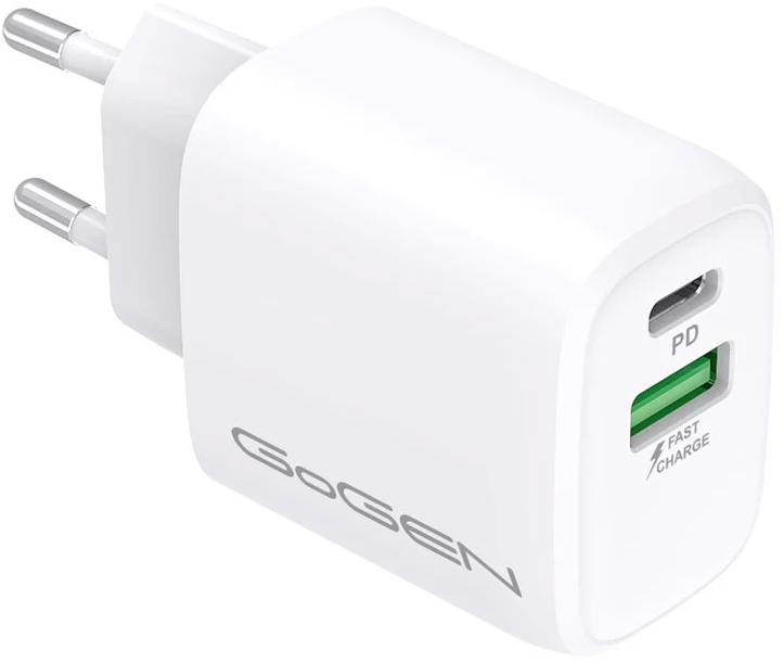 Сетевое зарядное устройство Gogen 1 x USB-C 20W (GOGACHPDQ220W)