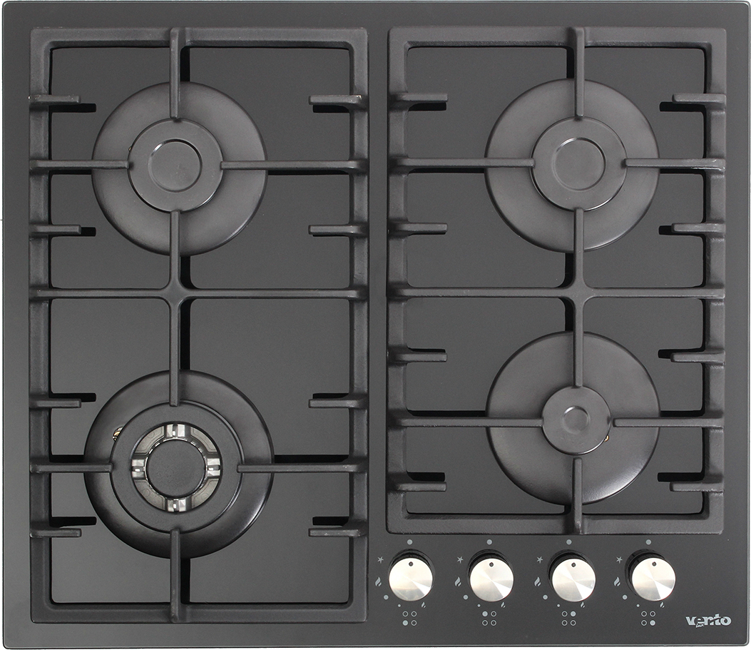 Варочная панель газовая Ventolux HSF640-T3G CEST (BK) - Фото 1