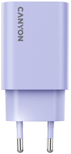 Сетевое зарядное устройство Canyon OnCharge 30CL 1xPD Type-C 30W Purple (CNE-CHA30CLPU) - Фото 1