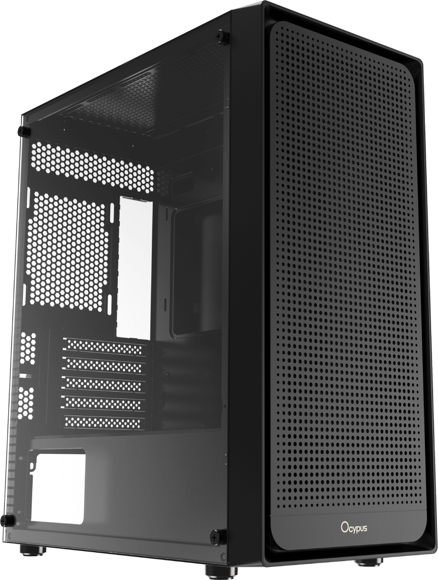 Корпус OCYPUS MATX W/O PSU GAMMA C50 BK (GAMMA-C50-BKG000XX-GL) - Фото 1