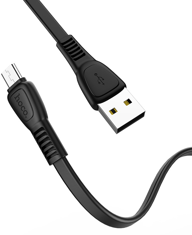 Кабель синхронизации данных HOCO X40 USB to Micro 2.4A, 1m Black (6931474711670) - Фото 1