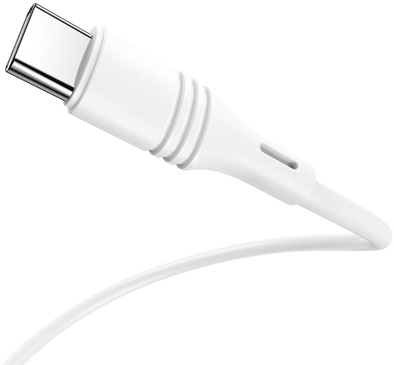 Кабель синхронизации данных BOROFONE BX43 USB to Type-C 3A, 1m White (6931474735607) - Фото 1