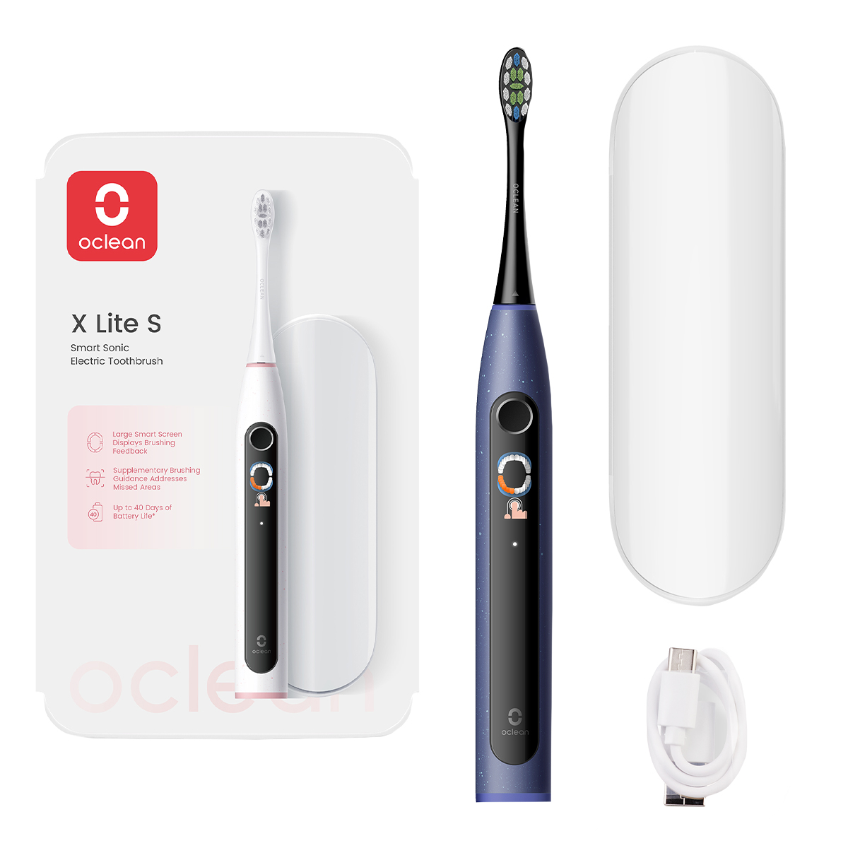Зубная щетка электрическая Oclean X Lite Set Blue (6970810556407) - Фото 1