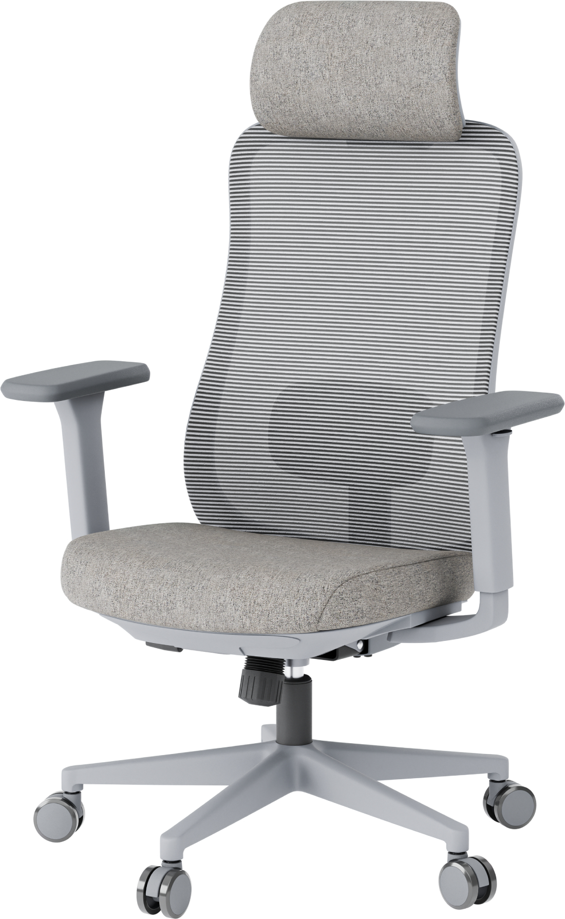 Кресло офисное OfficePro Wave (OC599-G-G-G) Gray - Фото 1