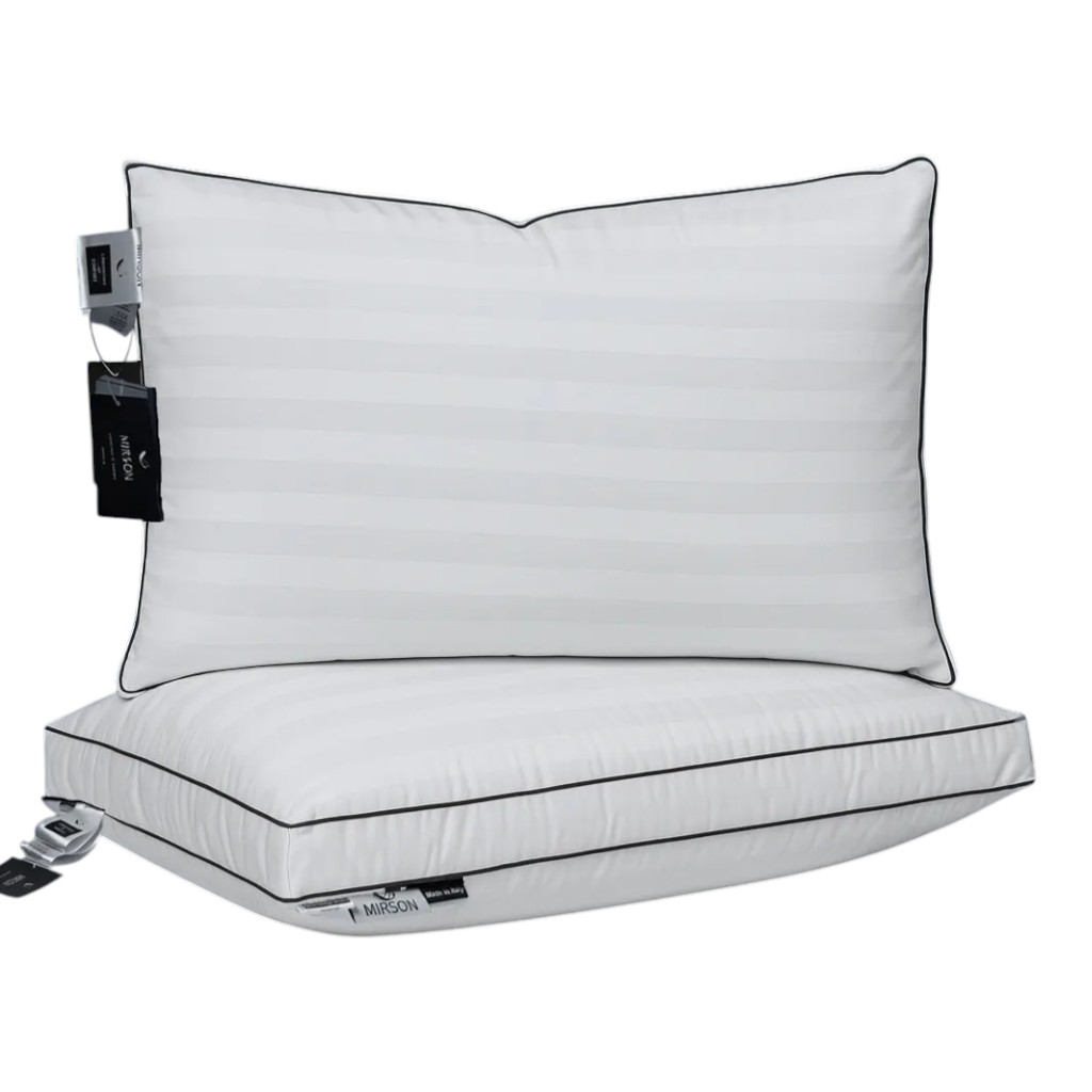 Подушка стандартна MirSon 1506 Royal Pearl DeLuxe memory effekt Висока 50х70 см (2200001541443) - Фото 1
