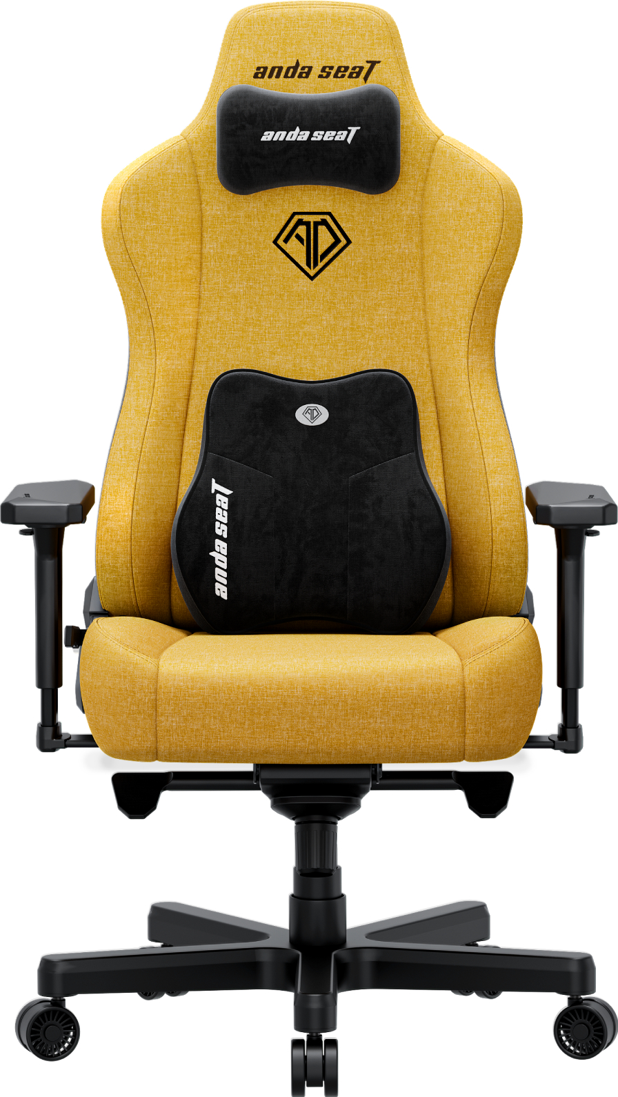 Крісло для геймерів Anda Seat Kaiser 3E XL Bright Yellow Fabric (AD23YC-XL-09-Y-CF-Y01)
