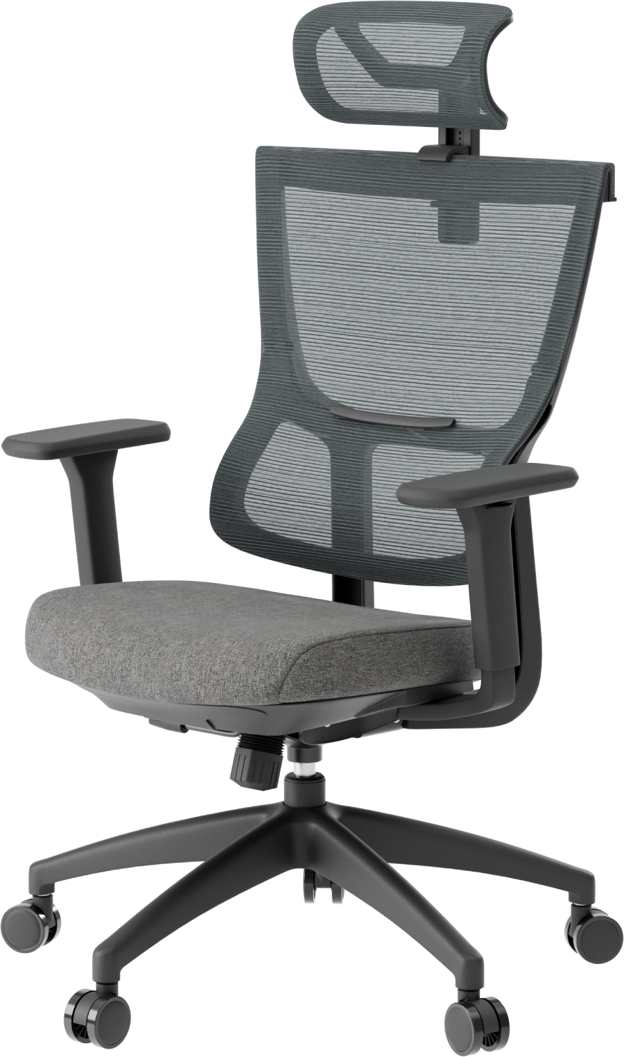 Кресло офисное OfficePro Elegant (OC600-B-DG-DG) Black/Dark Gray - Фото 1