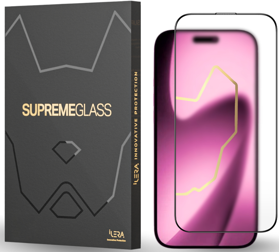 Захисне скло для смартфону ILera FrostedGlass 2.0 for iPhone 17 Pro (iLFrGl17Pr) - Фото 1