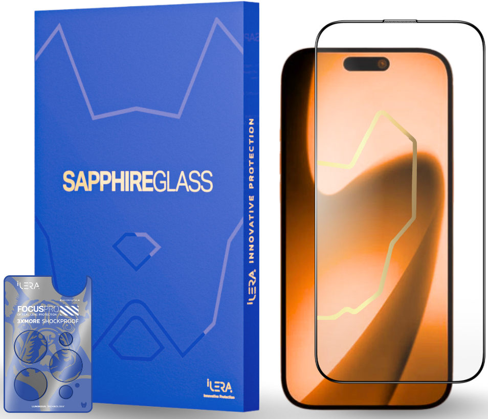 Захисне скло для смартфону ILera Sapphire Ultra Glass 2.0 for iPhone 17 (ILSPDLPL17) - Фото 1